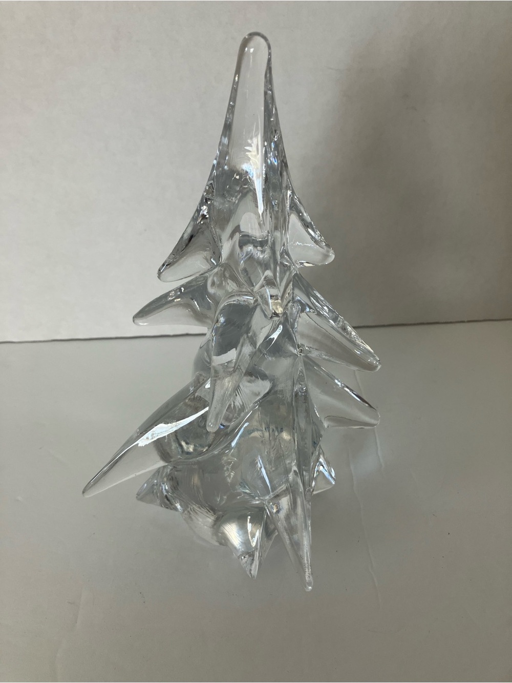 Toscany Lead Crystal Holiday Tree Decor - Elegant Tabletop Accent